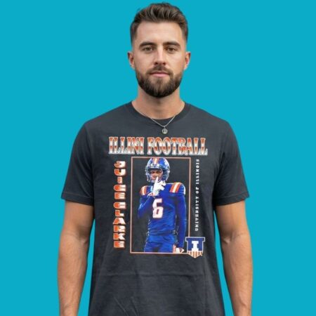 Juice Clarke Illinois Football Fan Tee
