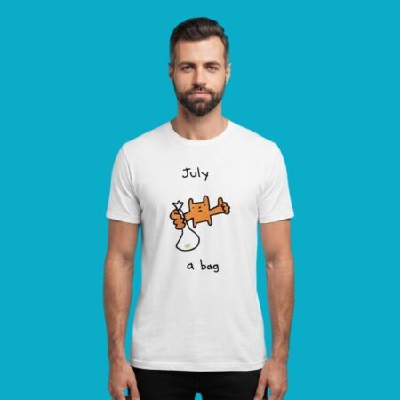 July A Bag Funny Doodle T-Shirt