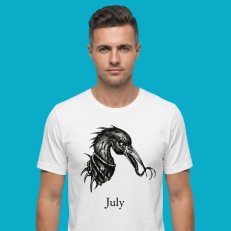 July Bird Creature Dark Art Gothic T-Shirt