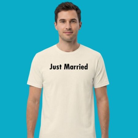 Just Married Wedding Celebration Tee