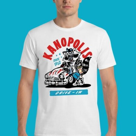 Kanopolis 1952 Drive-In Raccoon Tee
