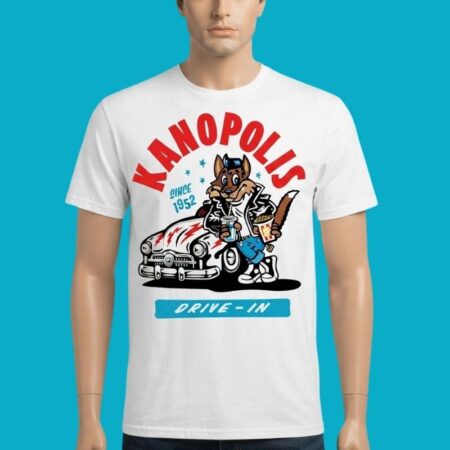 Kanopolis 1952 Drive-In Wolf Tee