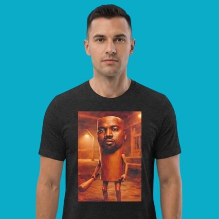 Kanye West Wooden Bat Funny Surreal Meme T-Shirt