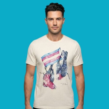 Kayla Reay Trans Pride Flag Galah Parrots Shirt