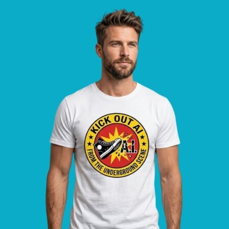Kick Out AI From The Underground Anti AI Art Protest T-Shirt