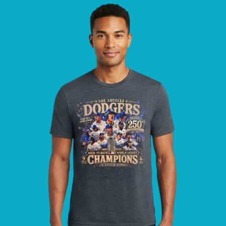 LA Dodgers Back To Back World Series Champions T-Shirt