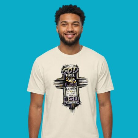LSU Tigers God First Family Shirt