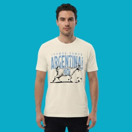 Lionel Messi Argentina GOAT Vamos Soccer Shirt