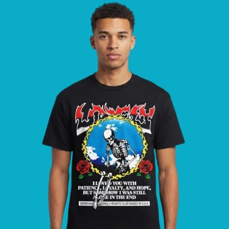 Lonely Skeleton Roses I Loved You With Patience Loyalty Shirt