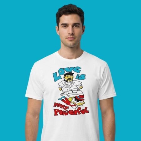 Love Is More Powerful Inspirational Artistic T-Shirt