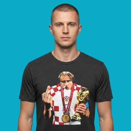 Luka Modric Croatia 2026 World Cup Middle Finger Smoking Trophy Shirt