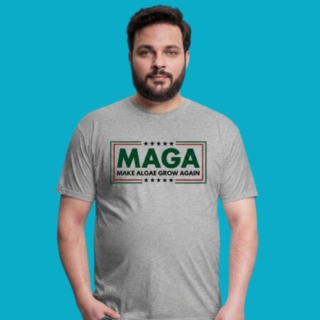 MAGA Make Algae Grow Again Team Algae Star 2-Sided Shirt