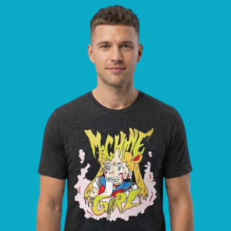 Machine Girl Sailor Moon Mashup Cyberpunk Aesthetic Tee