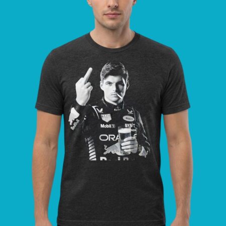 Max Verstappen Red Bull Racing Middle Finger Beer Shirt