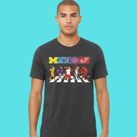 Michigan Sports Mascots Abbey Road Graphic Tee
