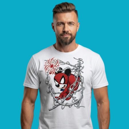 Mickey Mouse Spider-Man Mashup Graphic Tee