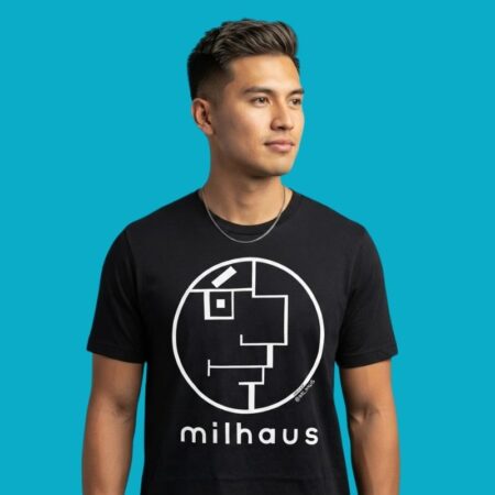 Milhaus Thrillhaus Abstract Face Graphic T-Shirt