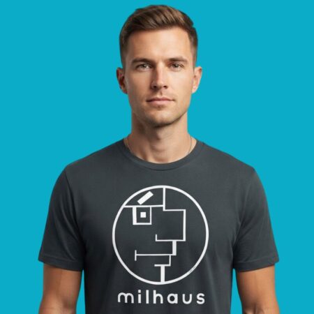 Milhaus Thrillhaus Abstract Face T-Shirt