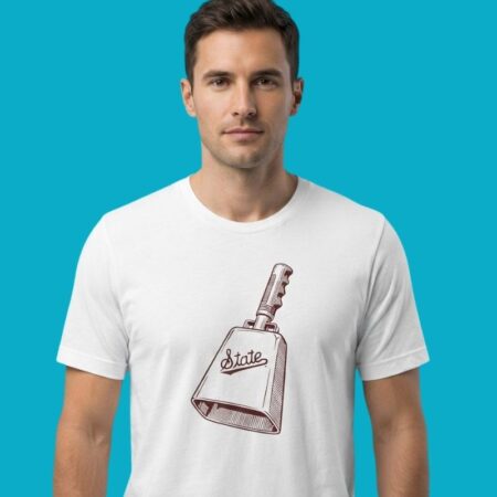 Mississippi Cowbell College Football Tee