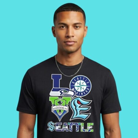 Multi Sport City Love Collage Graphic Tee