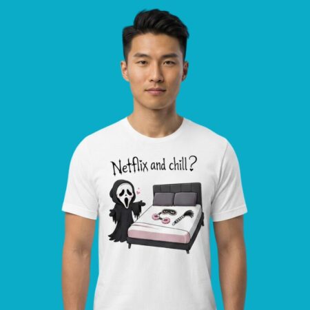 Netflix And Chill Ghostface Scream Horror Movie Shirt