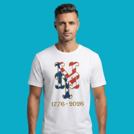 New York Mets MLB 1776 2026 250th Fourth Of July Logo Shirt