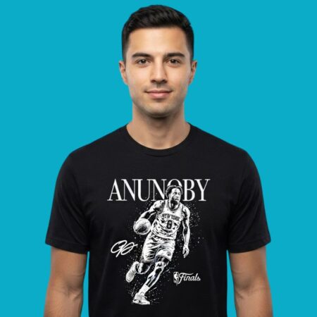OG Anunoby New York Knicks No 8 NBA Finals Signature Shirt