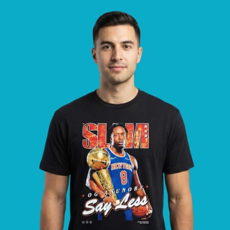 OG Anunoby New York Knicks Say Less Slam Magazine Shirt