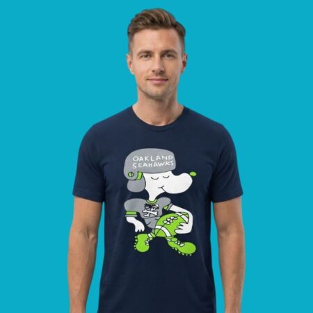 Oakland Seahawks Snoopy Football Peanuts T-Shirt