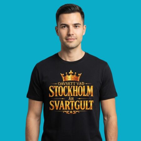 Oavsett Vad Stockholm Ar Svartgult AIK Swedish Football Shirt