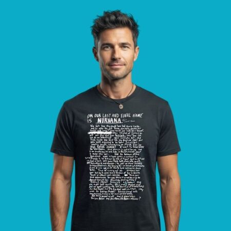 Oh Our Last And Final Name Is Nirvana Handwritten Note T-Shirt