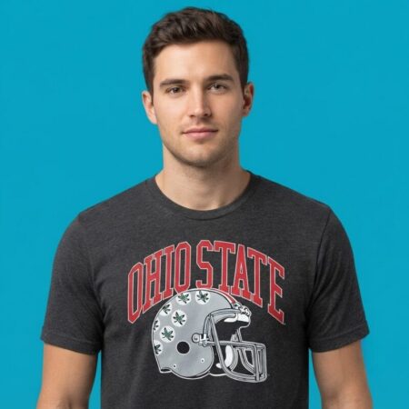 Ohio State Football Helmet Retro Shirt