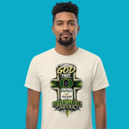 Oregon Ducks God First Family Shirt