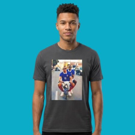 Ousmane Dembele Kylian Mbappe France World Cup Motorbike Shirt