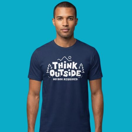 Outdoor Adventure Think Outside Slogan Tee