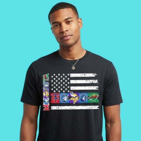 Patriotic State Sports Flag Graphic Tee