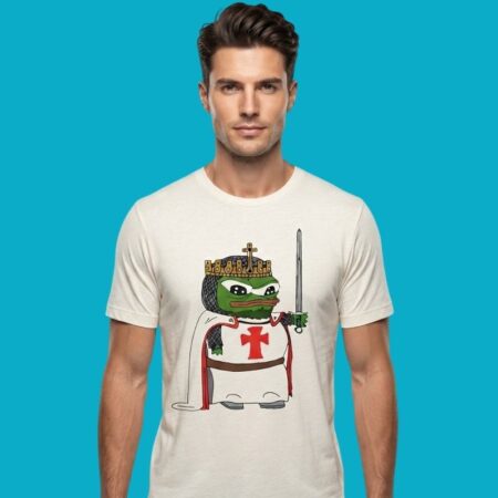 Pepe The Frog Crusader Knight Meme Tee