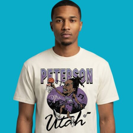 Peterson Utah Jazz NBA Caricature Shirt