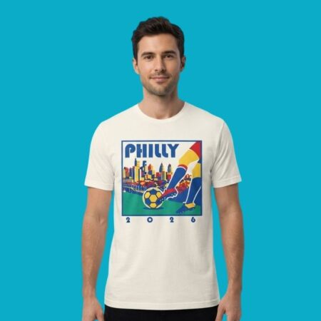 Philly 2026 Soccer Skyline Sports Tee