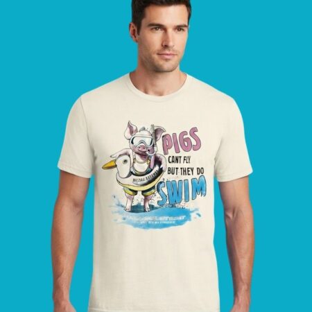 Pigs Cant Fly But They Do Swim Nassau Bahamas Jetboat T-Shirt