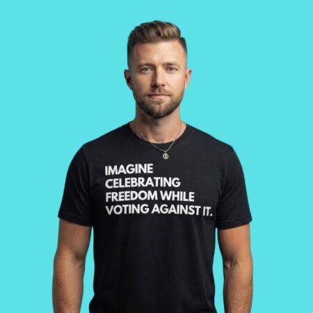 Political Freedom Satire Statement Graphic Tee
