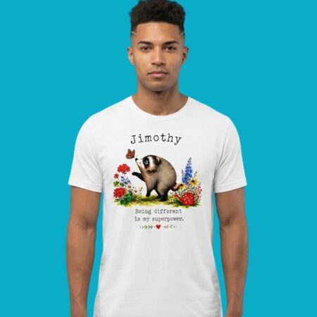 Positive Vibes Superpower Cute Character Tee