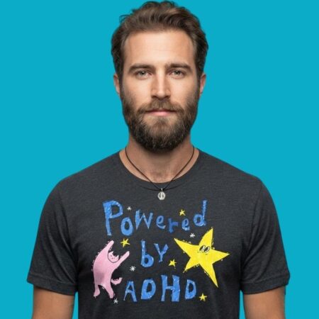 Powered By ADHD Neurodivergent Pride Tee
