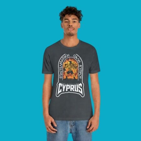 Pro Wrestling Cyprus Skeleton Fire Heavy Metal T-Shirt