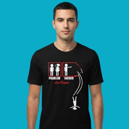 Problem Solved Las Vegas Stick Figure Shirt