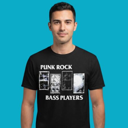 Punk Rock Bass Players Amplifier Musician Shirt
