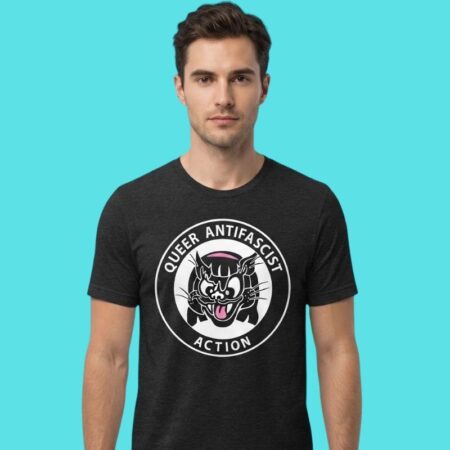 Queer Antifascist Action Pride Graphic Tee