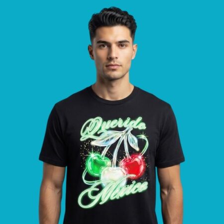 Querida Mexico Cherries Mexican Pride T-Shirt