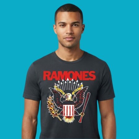 Ramones Punk Rock Look Out Below Logo Shirt