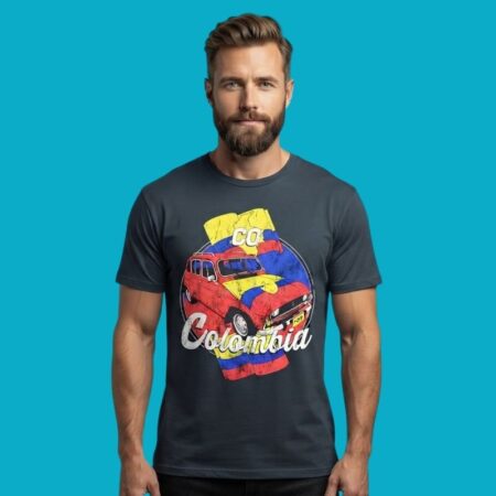 Renault 4 Amigo Fiel Colombia Car Flag Shirt